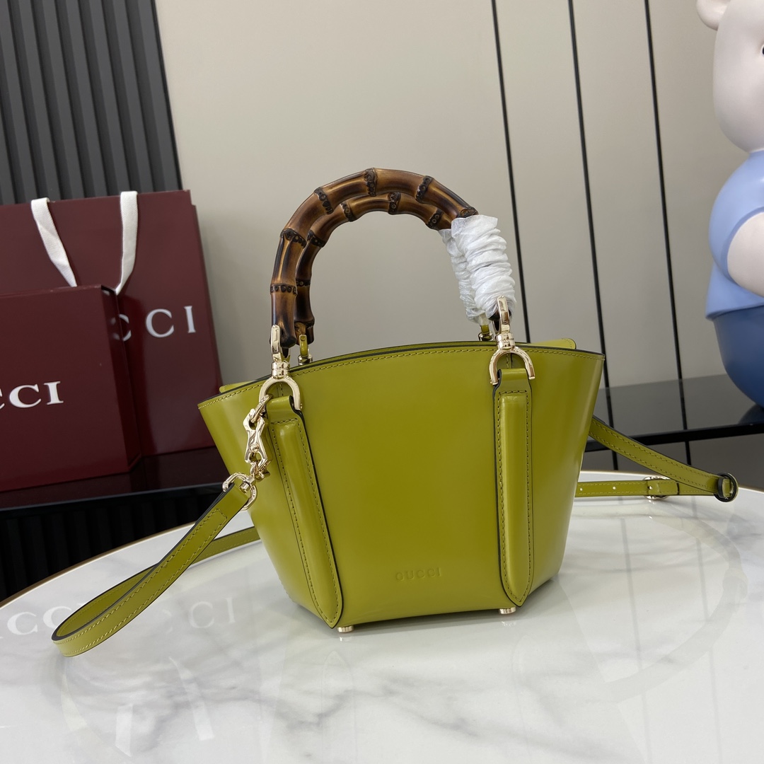 Gucci Mini Bamboo Top Handle Tote Bag - DesignerGu