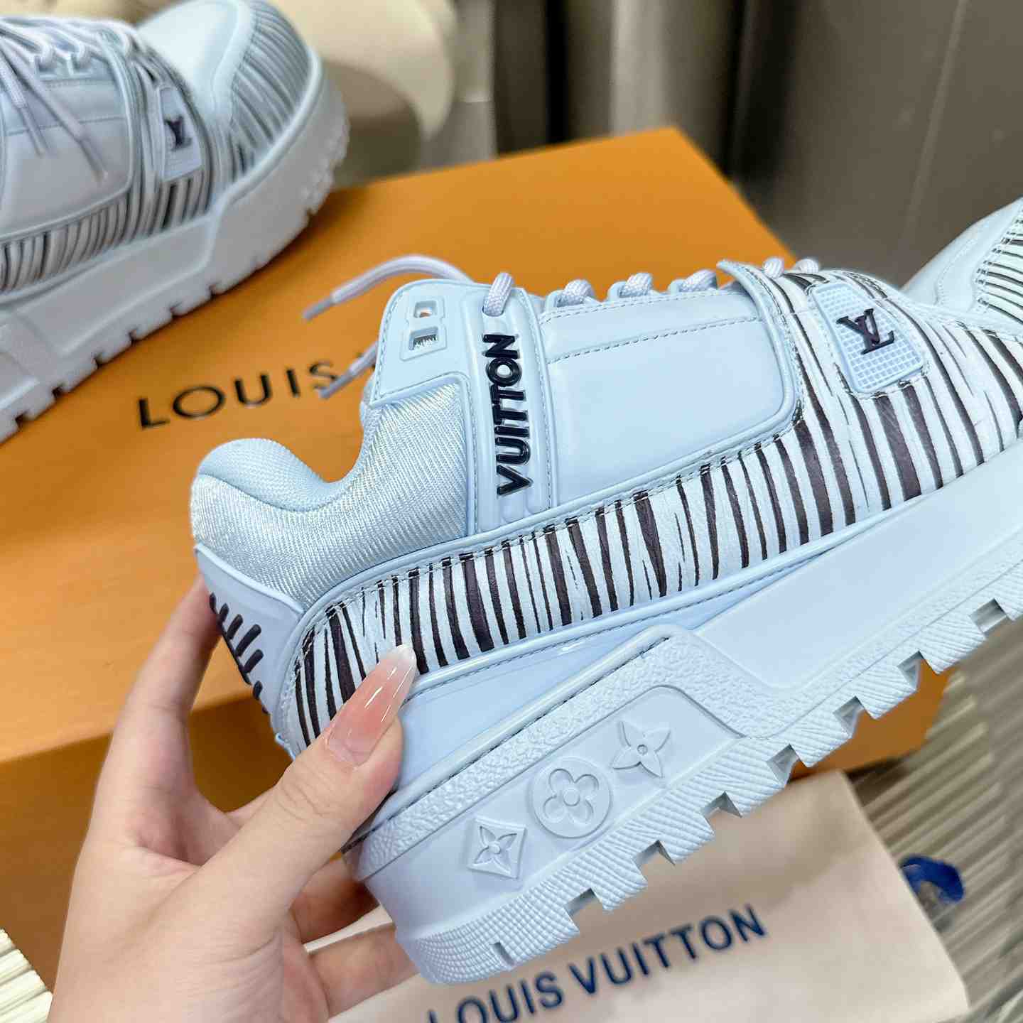 Louis Vuitton LV x Park Seo-Bo LV Trainer Maxi Sneaker   1AD9VE - DesignerGu