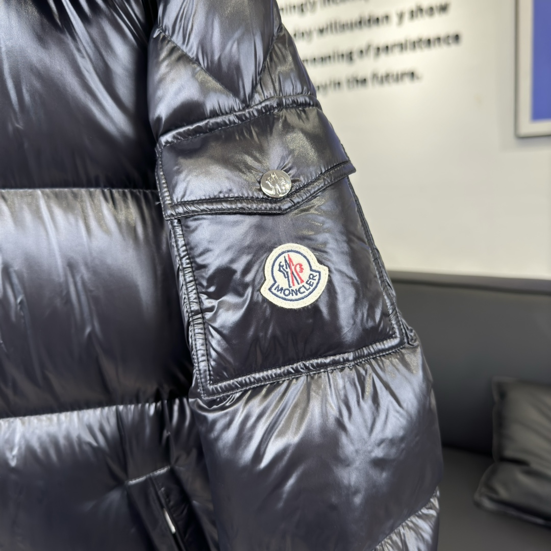 Moncler Maya Hanovcrtan Long Down Jacket - DesignerGu