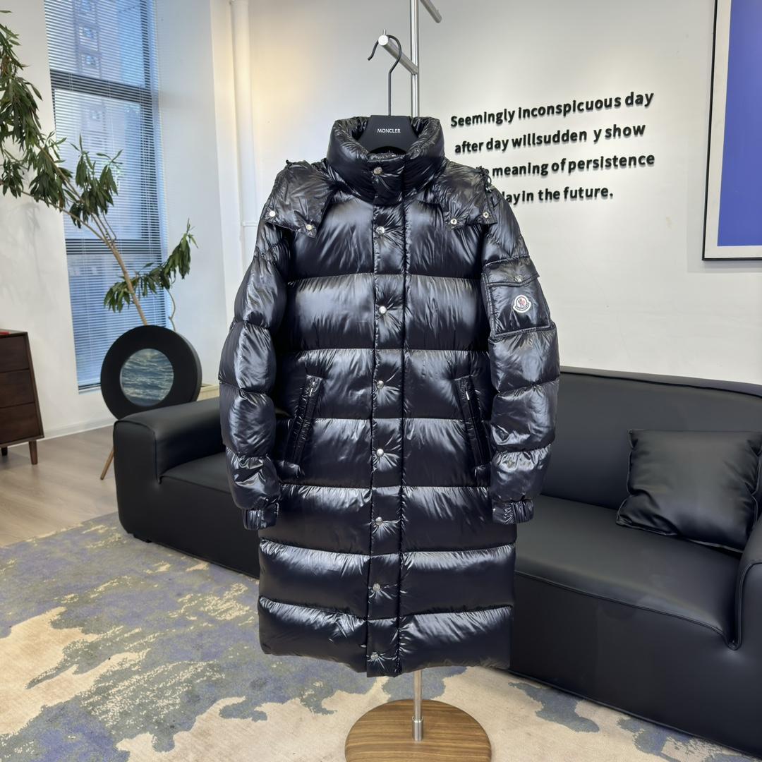 Moncler Maya Hanovcrtan Long Down Jacket - DesignerGu