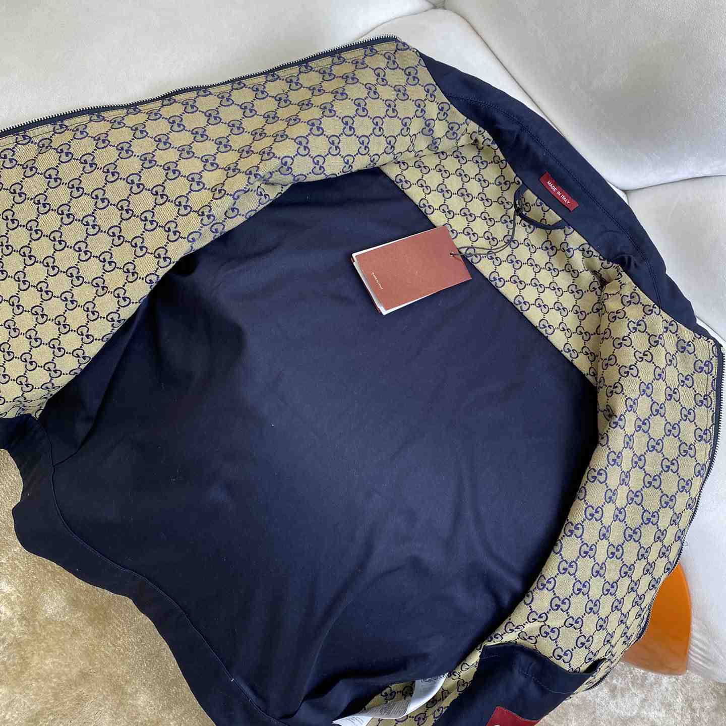 Gucci Cotton Twill Jacket With Web - DesignerGu