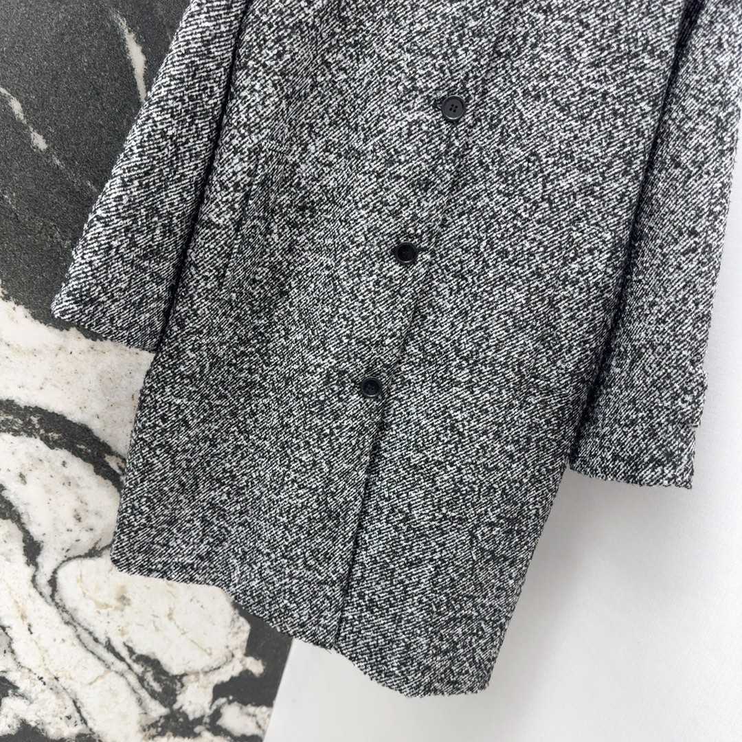 Celine Camden Mac Coat In Wool Tweed - DesignerGu