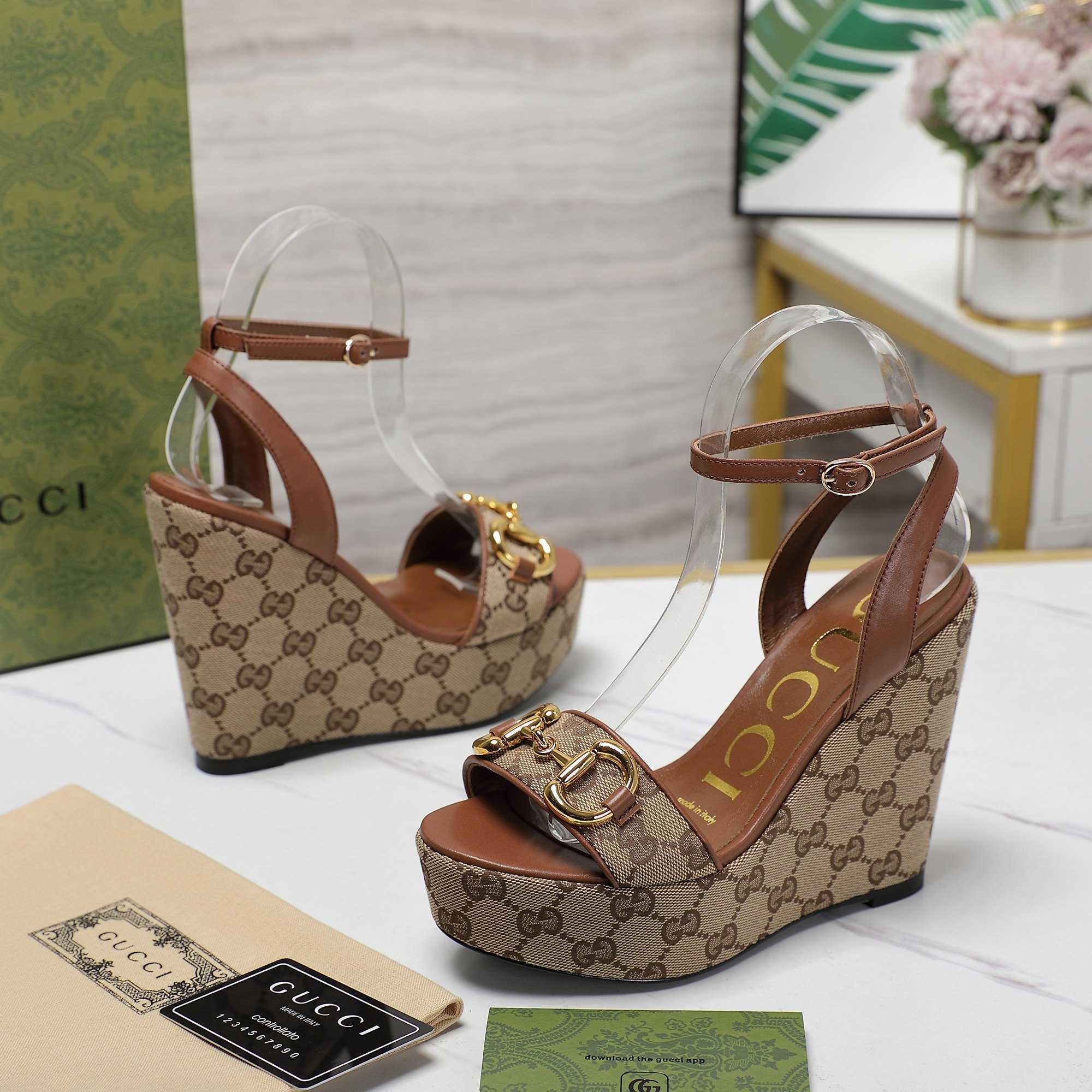 Gucci Women's Horsebit Platform Sandal  - DesignerGu