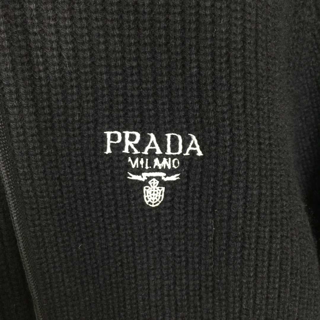 Prada Zip Up Hooded Knit Jacket - DesignerGu