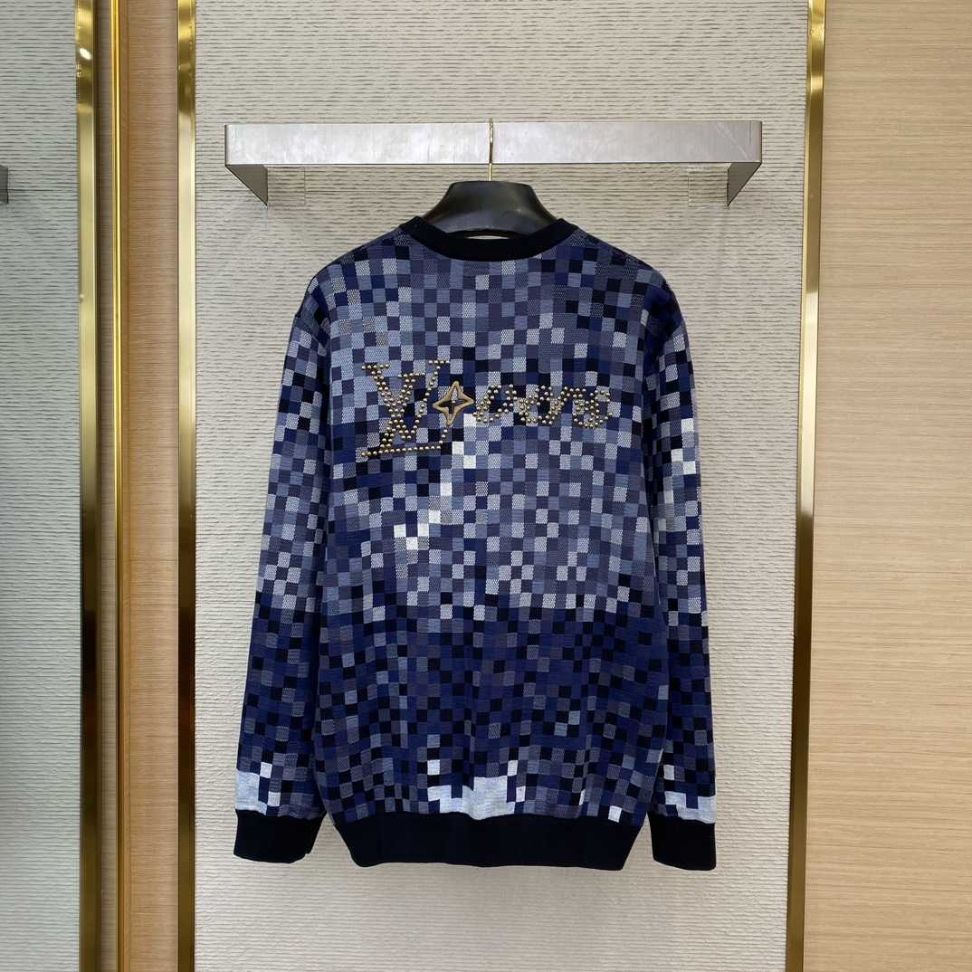 Louis Vuitton LV Vers Damoflage Jacquard Pullover   1AGHTQ - DesignerGu