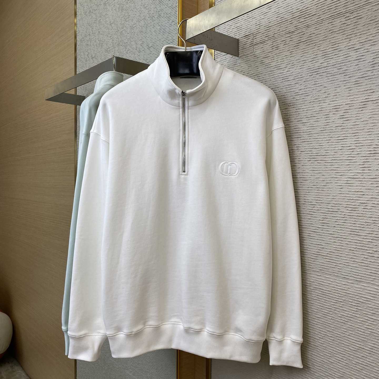 Dior CD Icon Half-Zip Sweatshirt   - DesignerGu