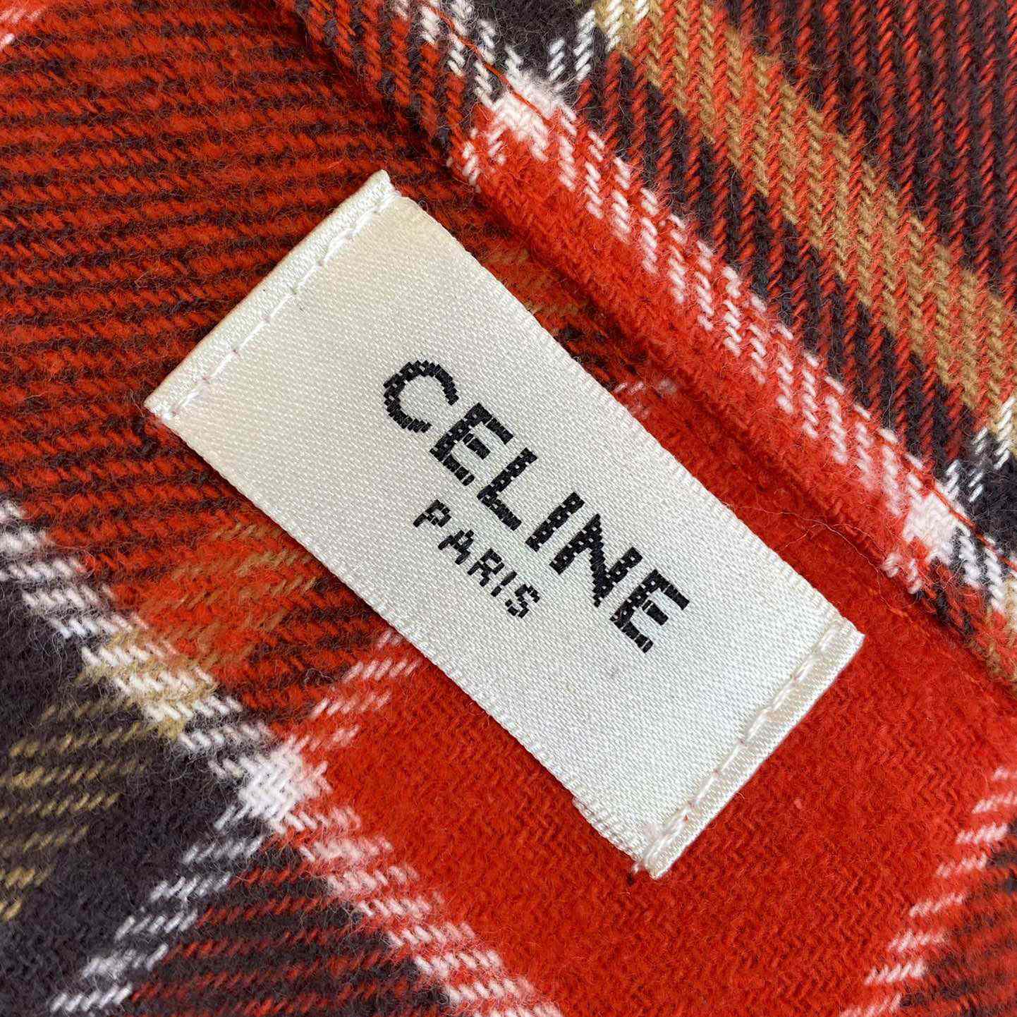 Celine Loose Shirt In Checked Cotton - DesignerGu