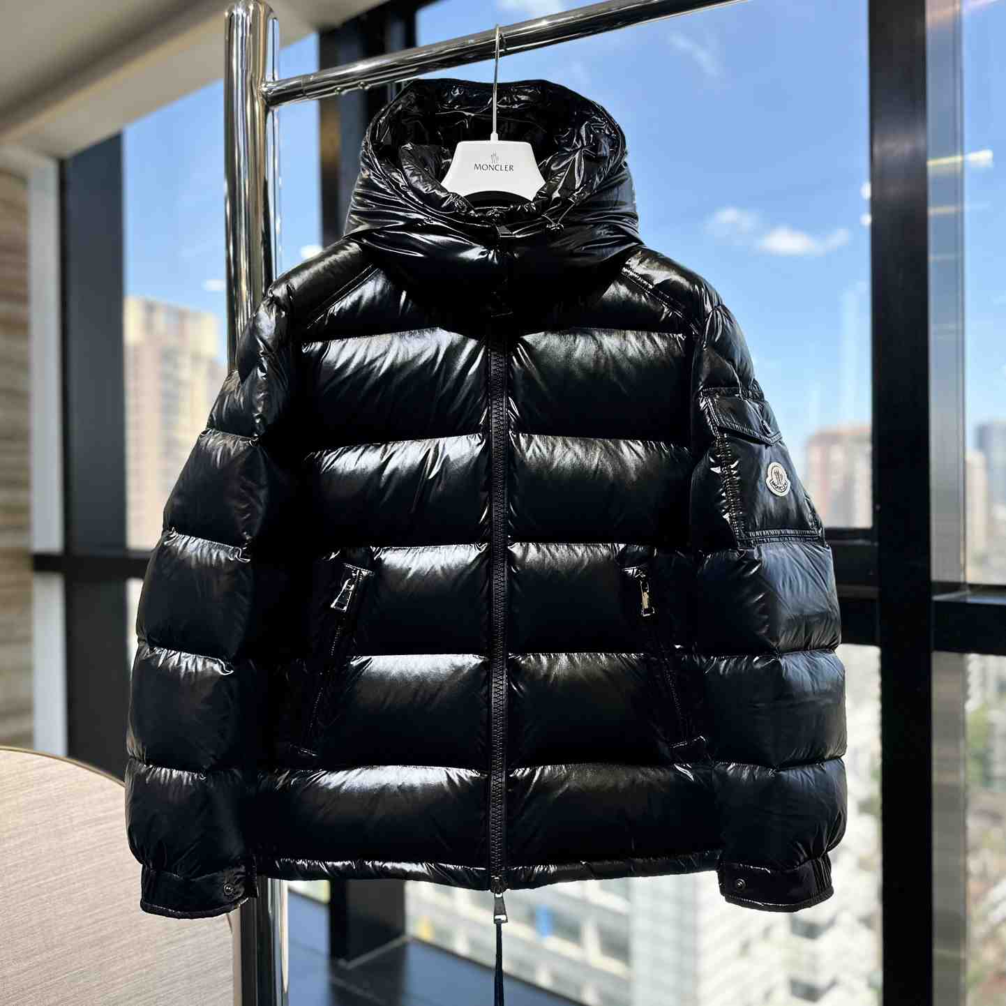 Moncler Maire Hooded Short Down Jacket - DesignerGu