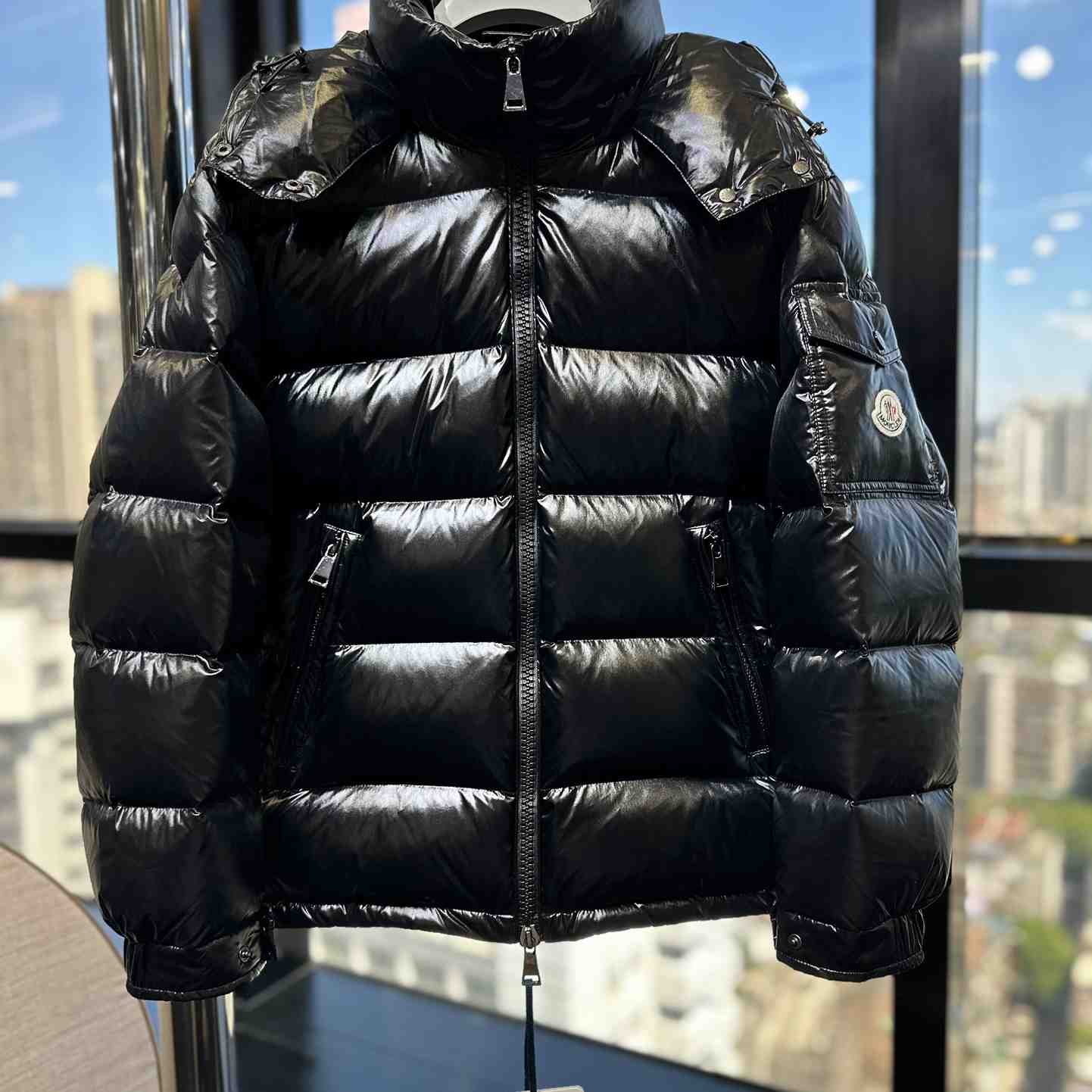 Moncler Maire Hooded Short Down Jacket - DesignerGu