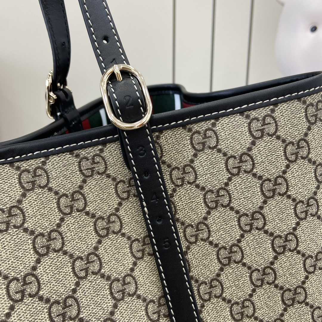 Gucci GG Emblem Large Tote Bag - DesignerGu