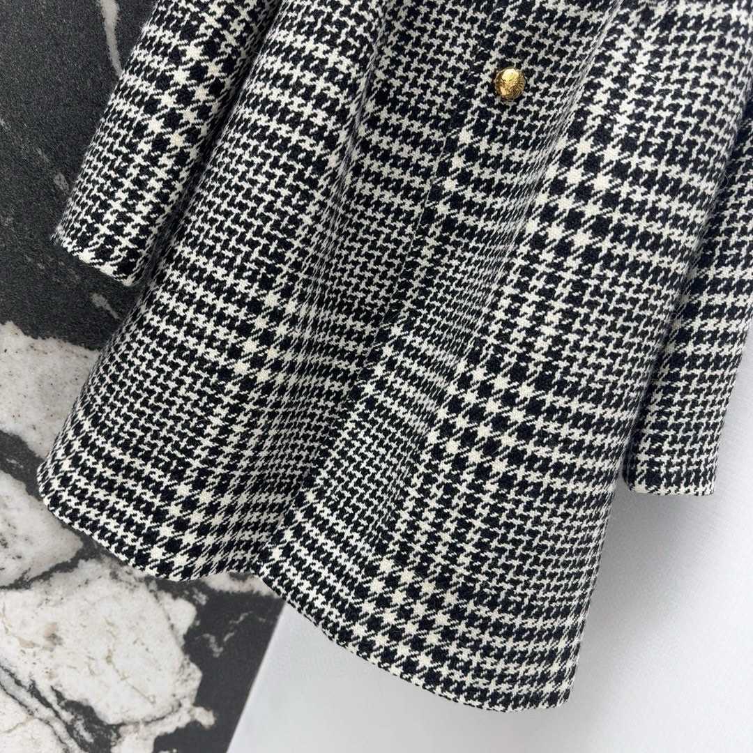 Celine Sixtine Coat In Wool Tweed - DesignerGu