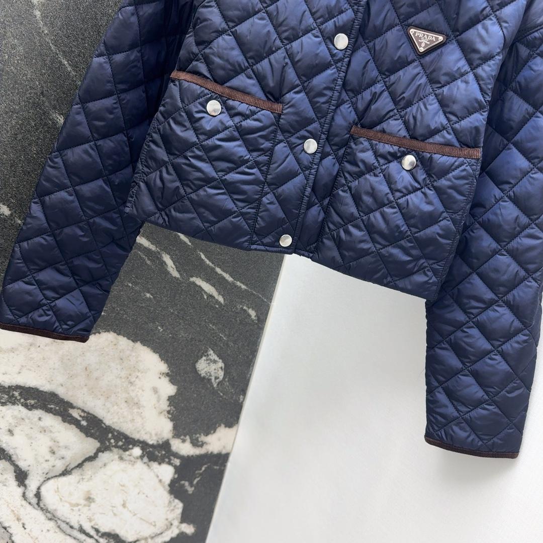 Prada Triangle-logo Quilted Jacket - DesignerGu