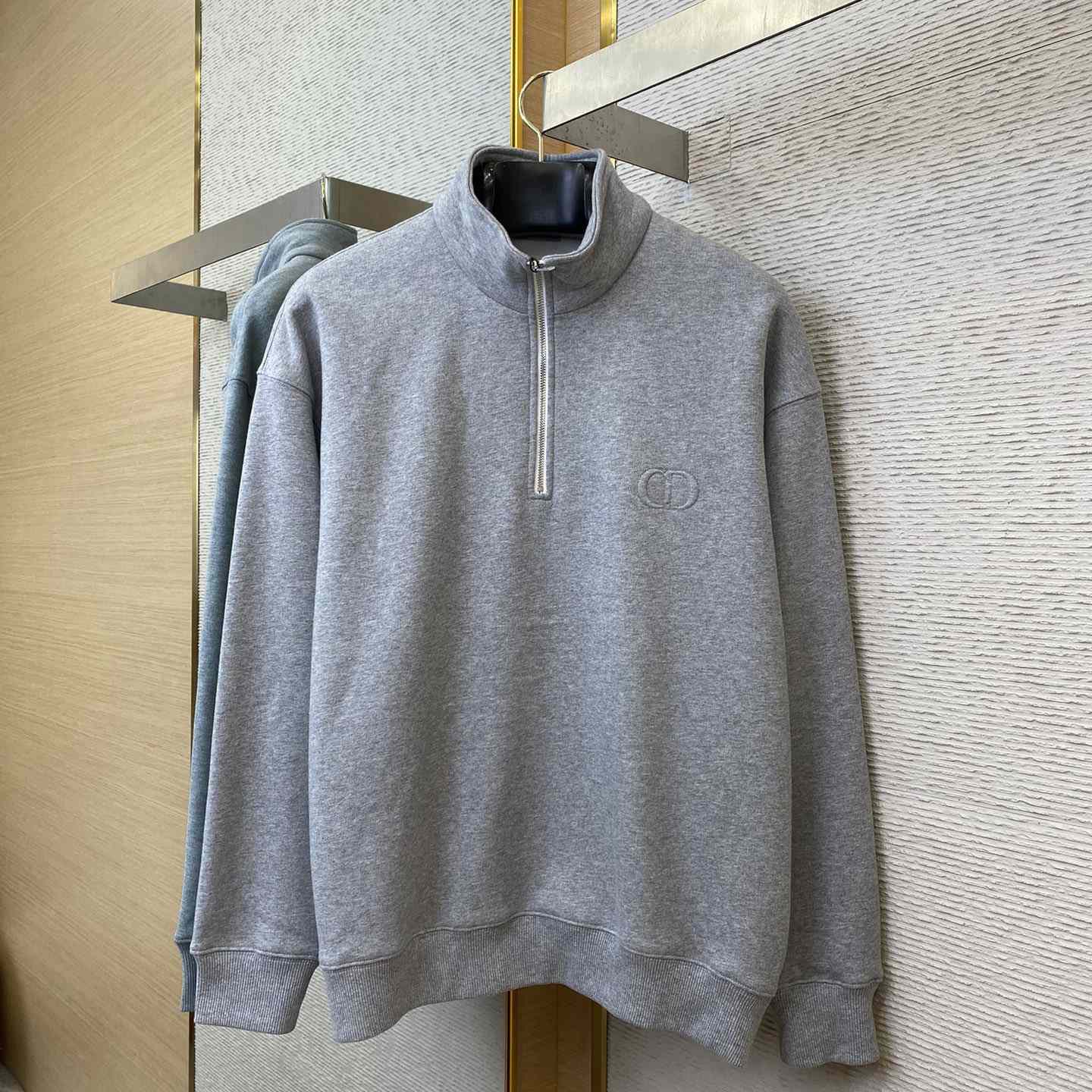 Dior CD Icon Half-Zip Sweatshirt   - DesignerGu