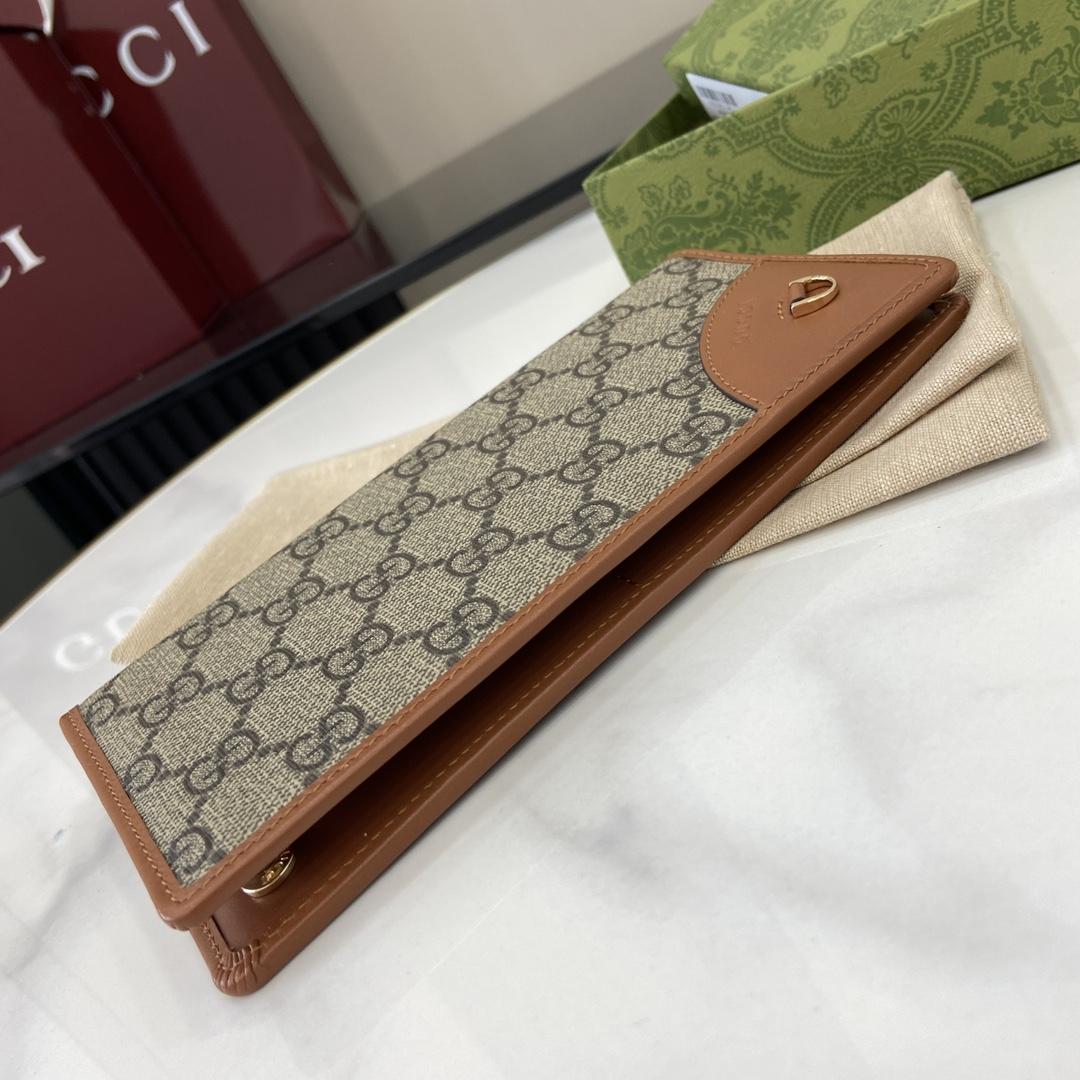 Gucci GG Emblem Continental Wallet - DesignerGu