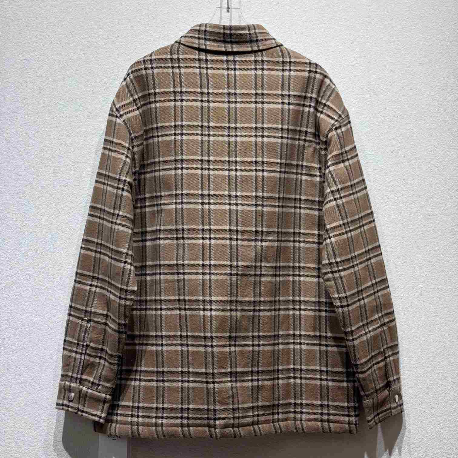 Celine Checked Overshirt - DesignerGu