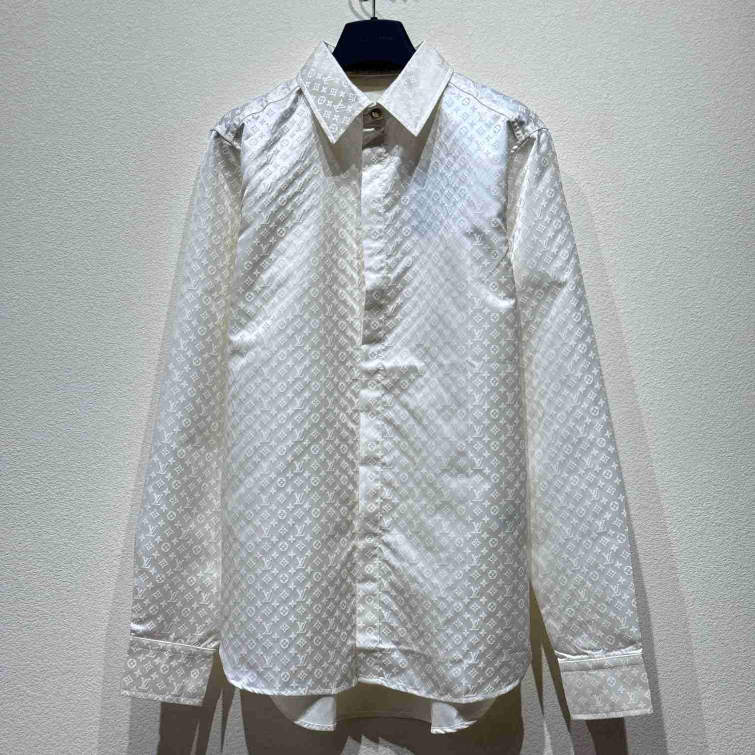 Louis Vuitton Monogram Long-Sleeved Shirt    - DesignerGu