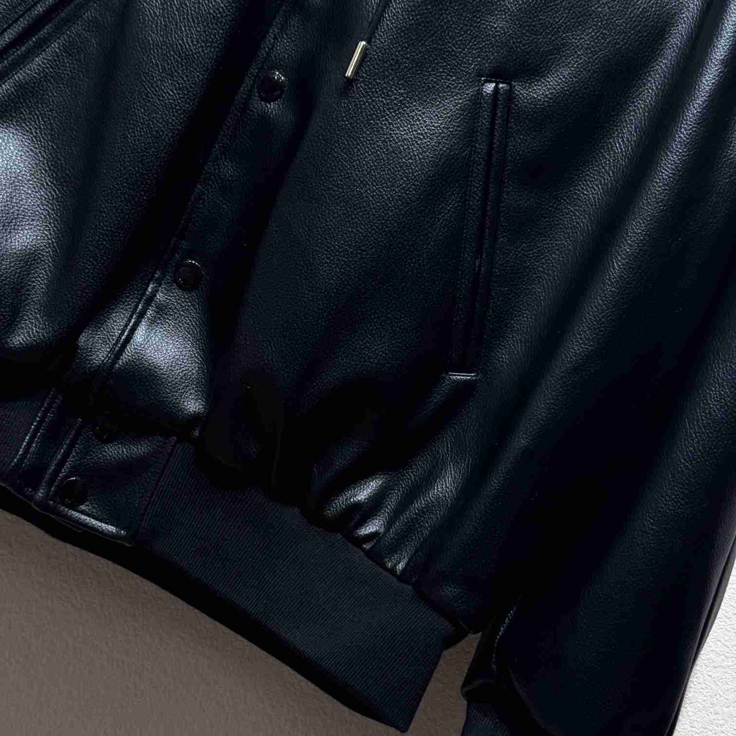 Celine Hooded Leather Jacket - DesignerGu