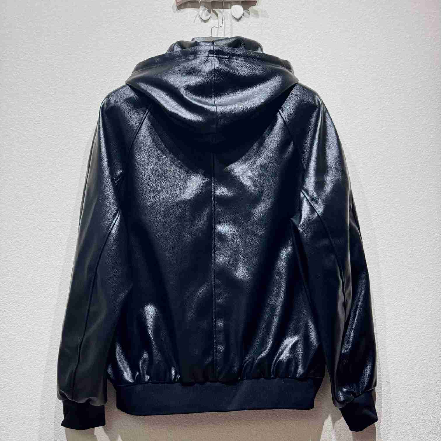 Celine Hooded Leather Jacket - DesignerGu