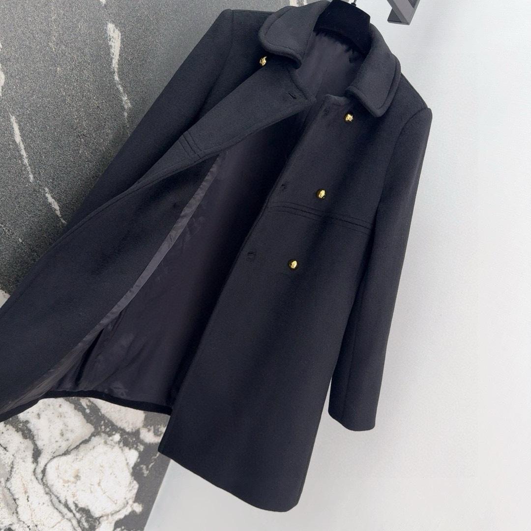 Celine Victorine Coat In Double Faced Cashmere - DesignerGu