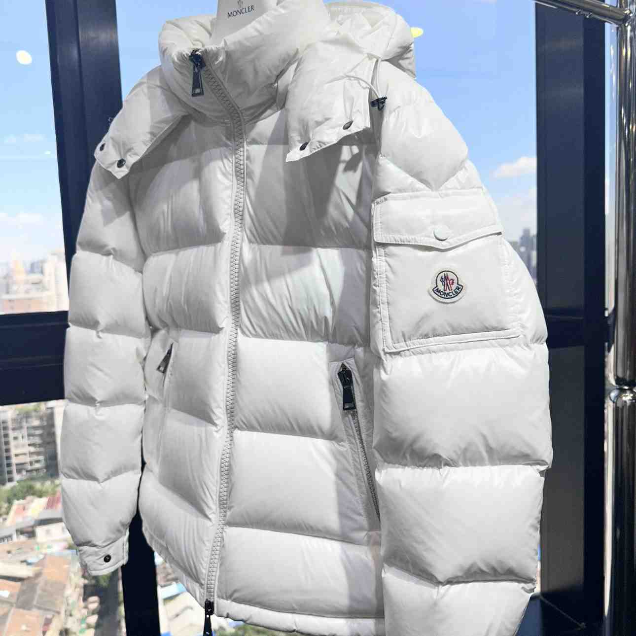 Moncler Maire Hooded Short Down Jacket - DesignerGu