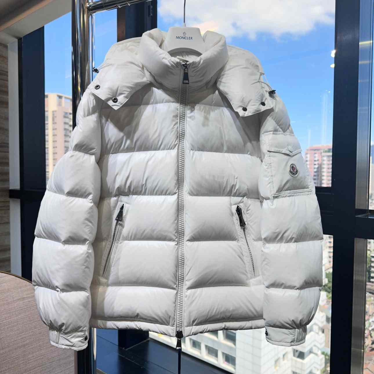 Moncler Maire Hooded Short Down Jacket - DesignerGu