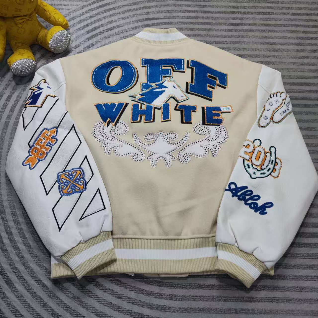 Off-White Wo Thunderbolt Varsity - DesignerGu