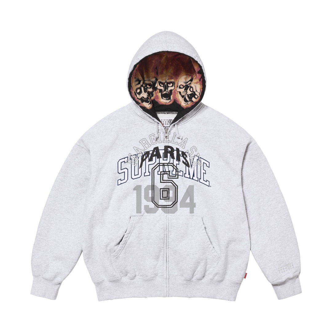 Supreme MM6 Maison Margiela Zip Up Hooded Sweatshirt  - DesignerGu