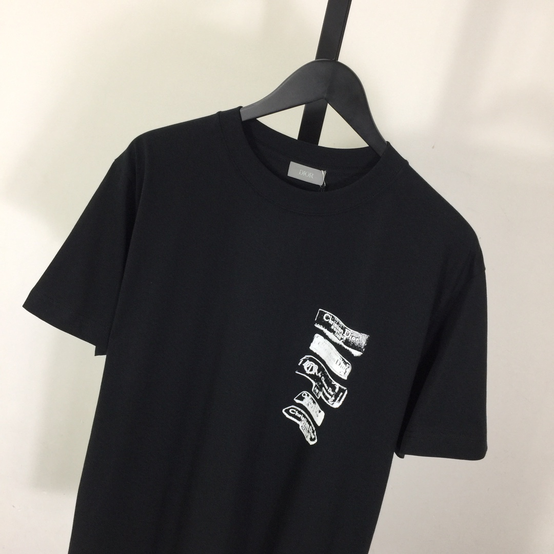 Dior Archives Labels T-Shirt, Relaxed Fit   - DesignerGu