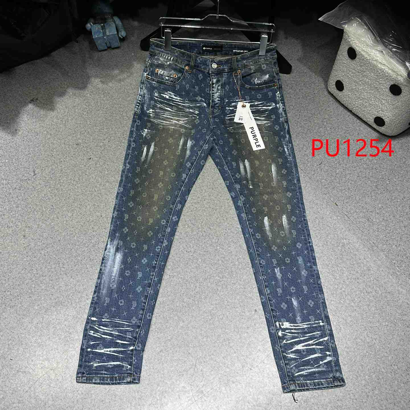 Purple-Brand Jeans   PU1254 - DesignerGu