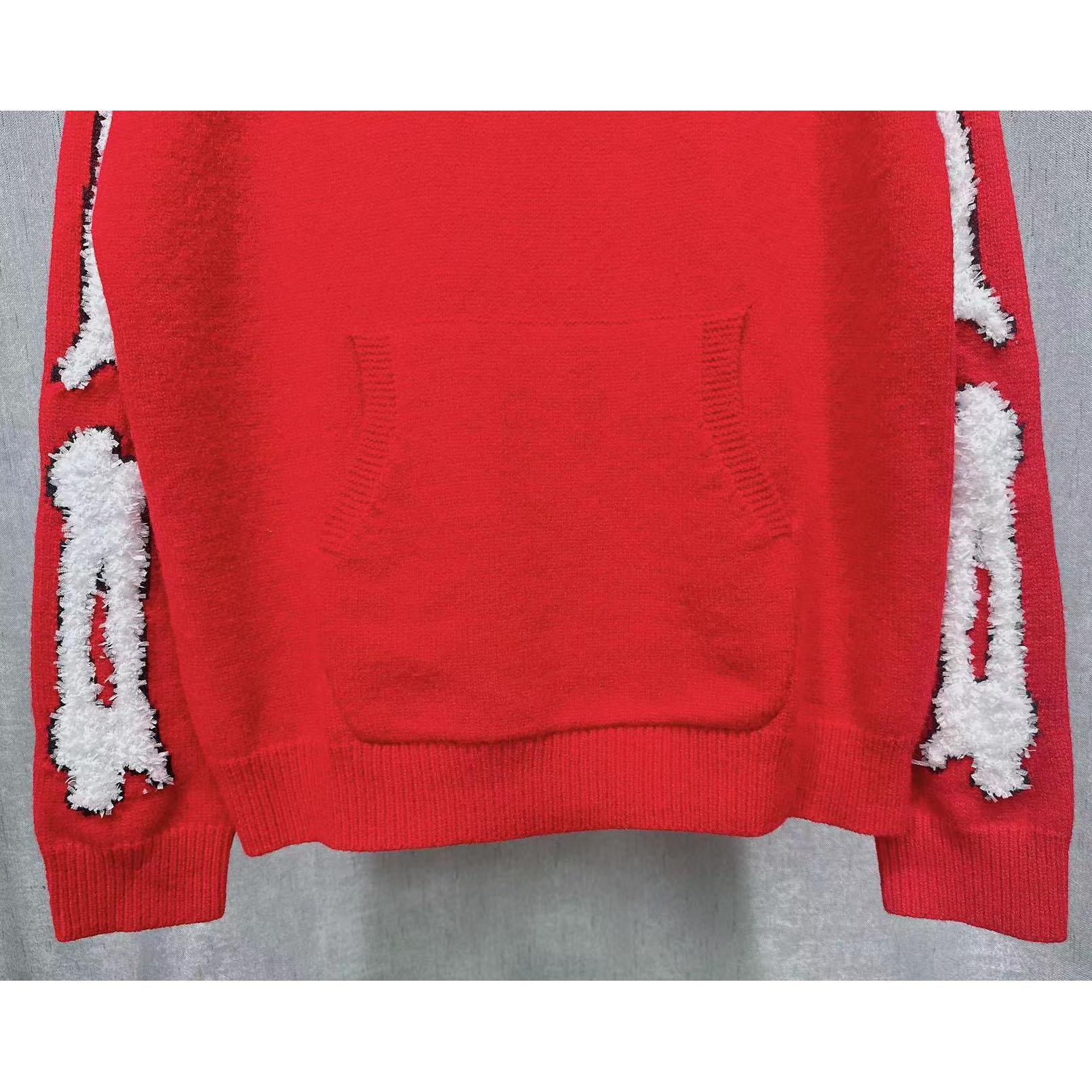 Amiri Bones Hoodie With Embroidered Logo - DesignerGu