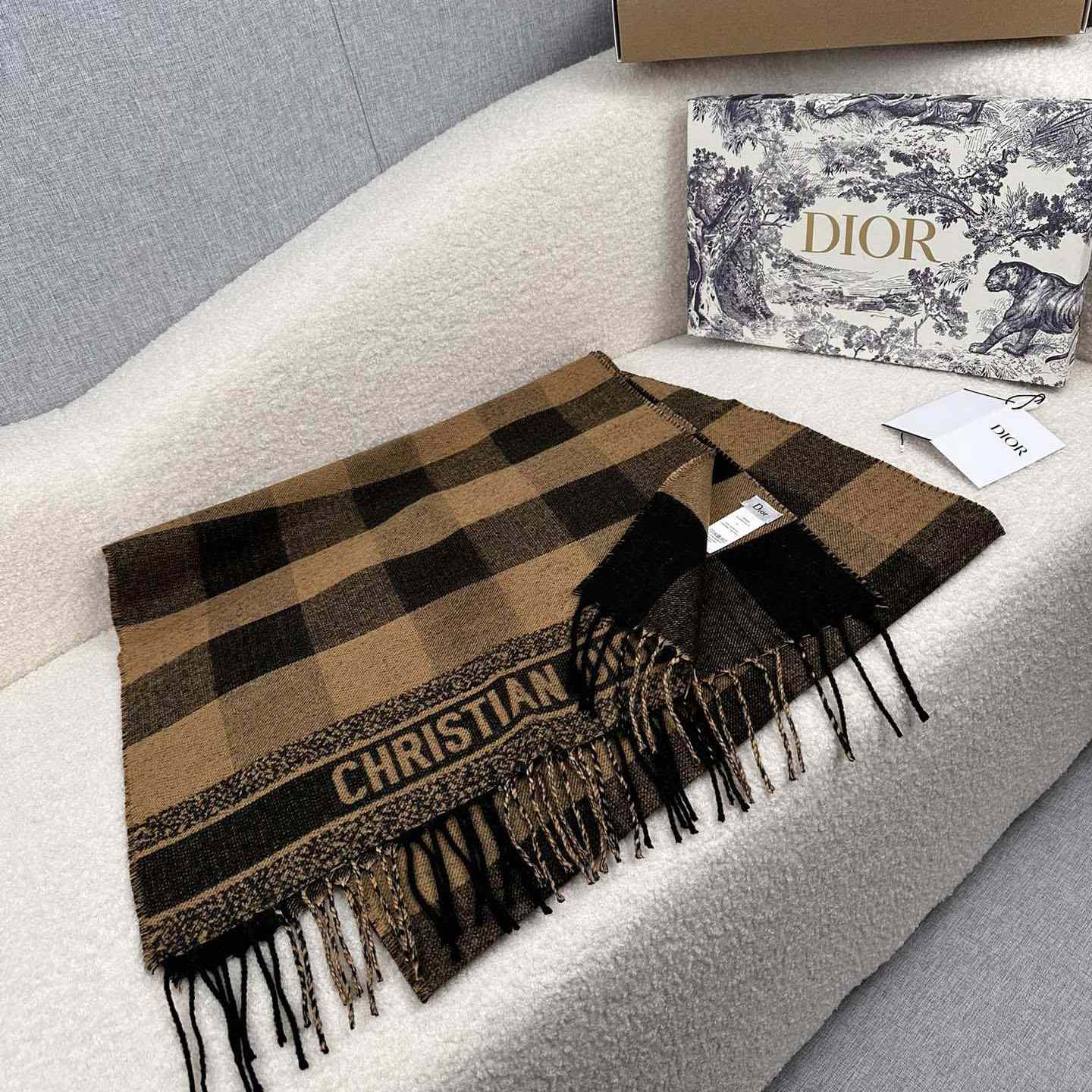 Dior Check'N'Dior Scarf - DesignerGu