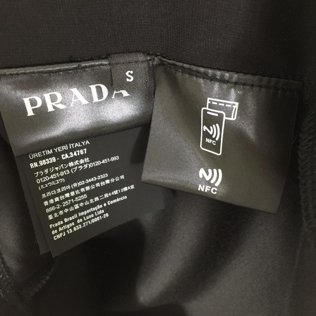 Prada Stretch Cotton Polo Shirt With Re-Nylon Details - DesignerGu