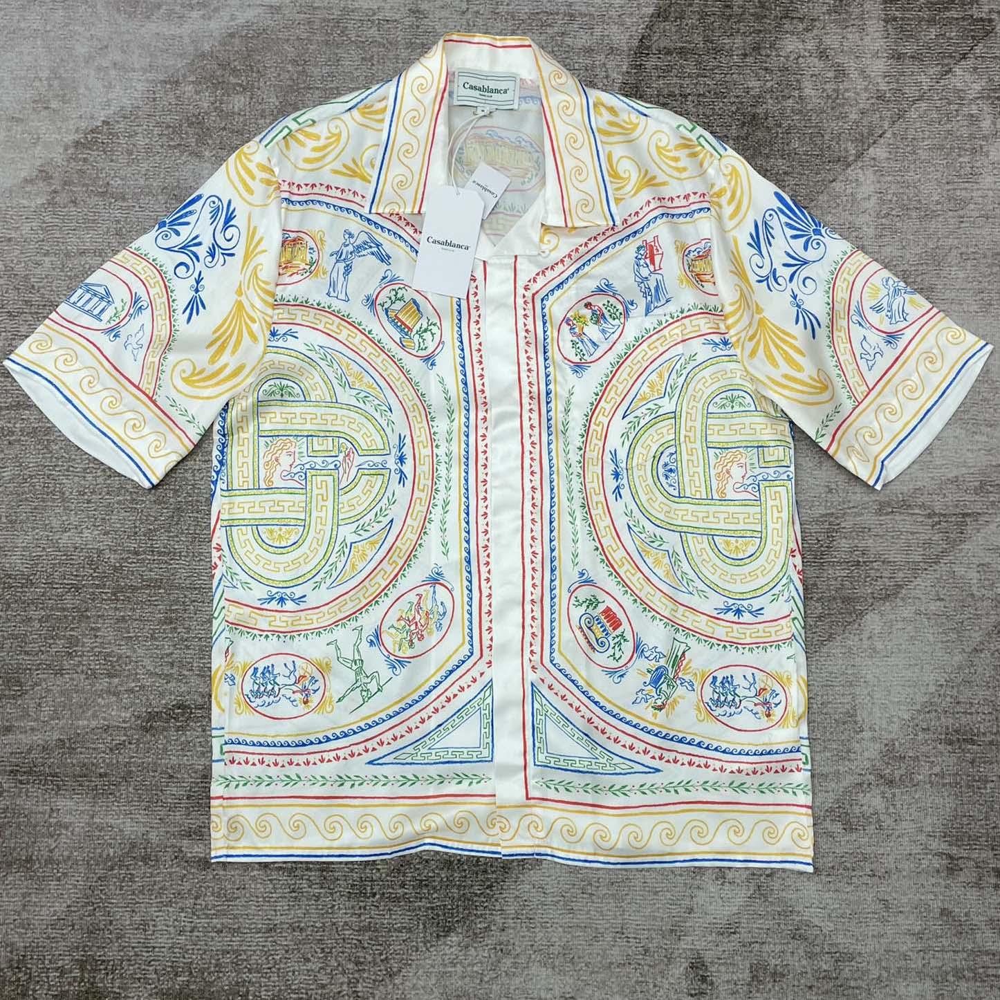 Casablanca Silk Cuban Shirt    CA3510 - DesignerGu