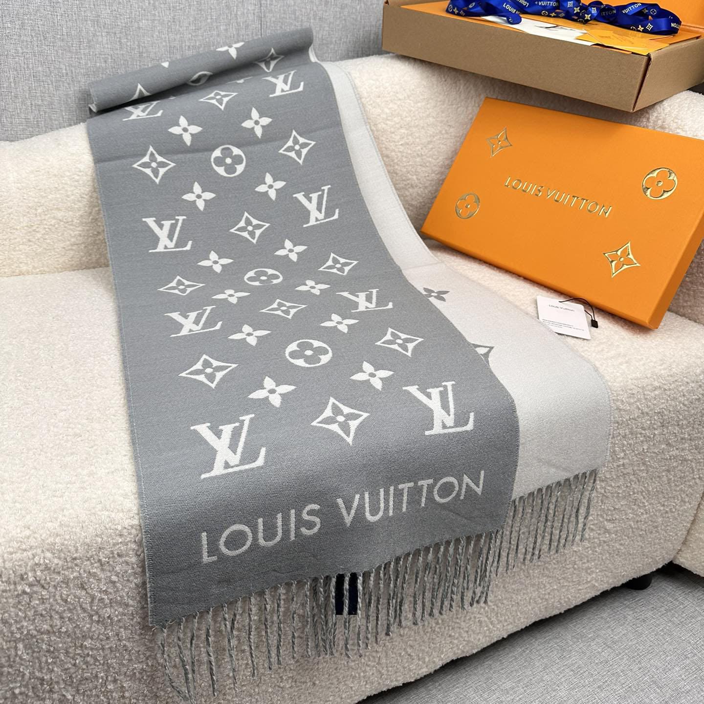 Louis Vuitton All About Monogram Scarf  M79226 - DesignerGu