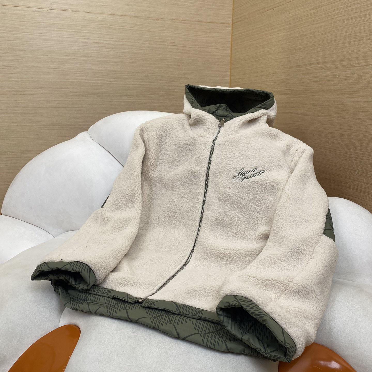 Louis Vuitton Reversible Nylon And Fleece Windbreaker - DesignerGu