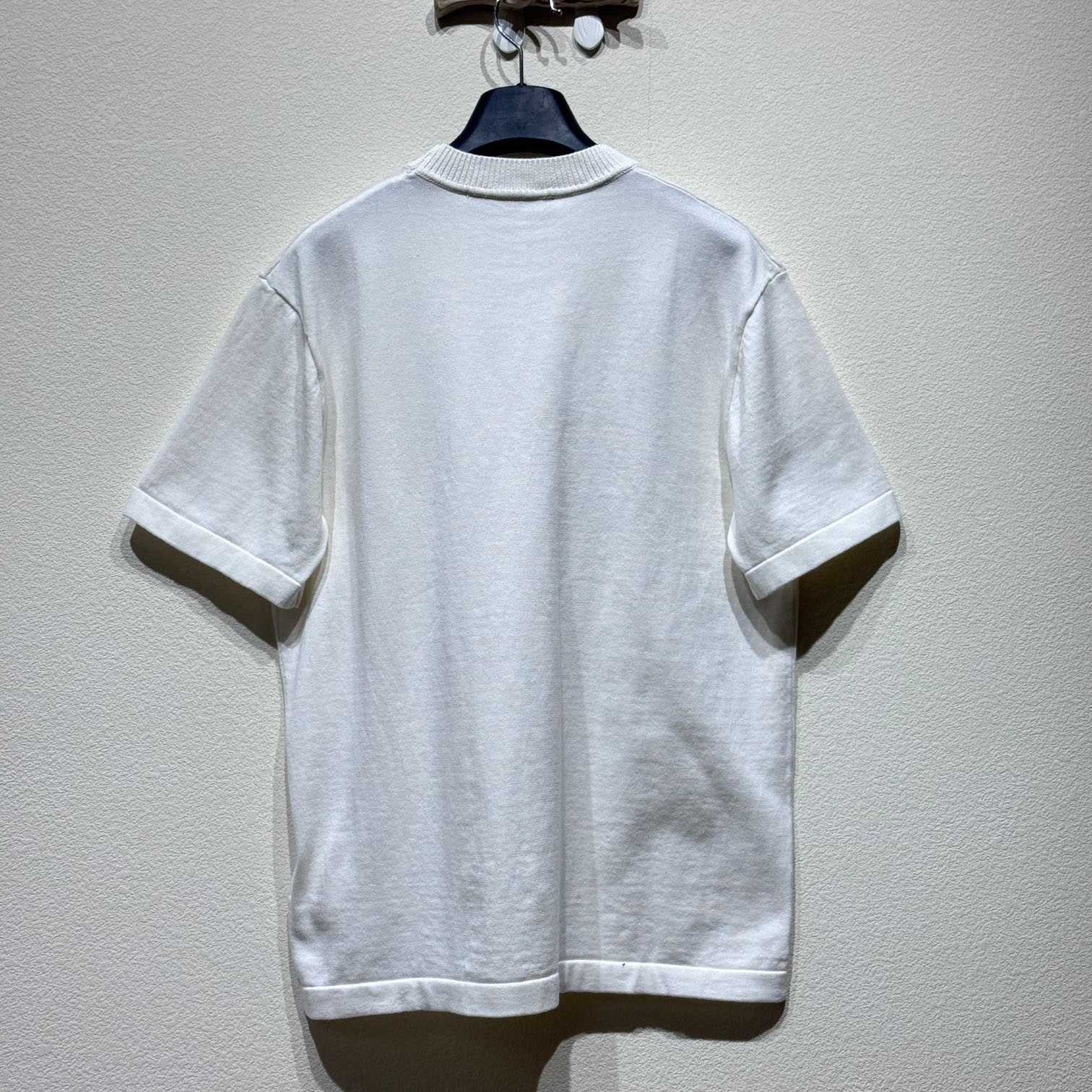 Louis Vuitton Embellished Short-Sleeved Cotton Crewneck   - DesignerGu