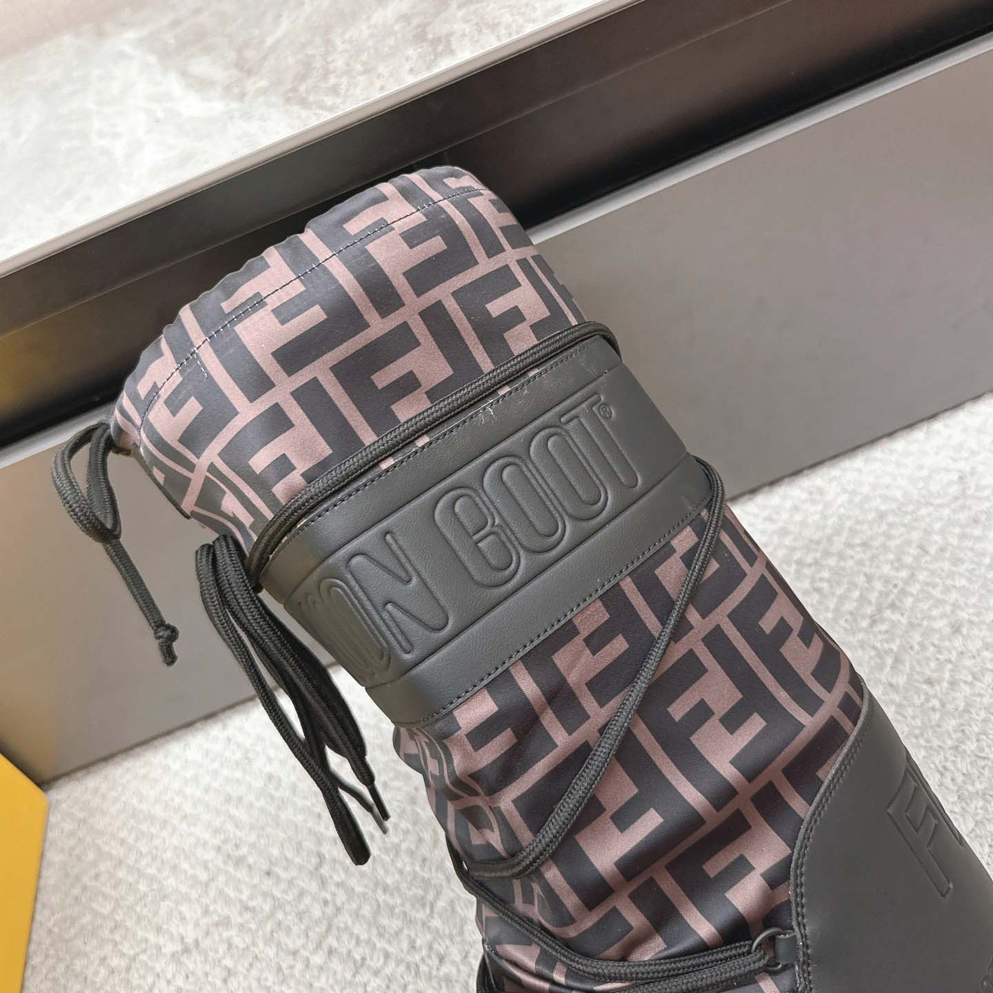 Fendi FF Motif Moon Boots - DesignerGu