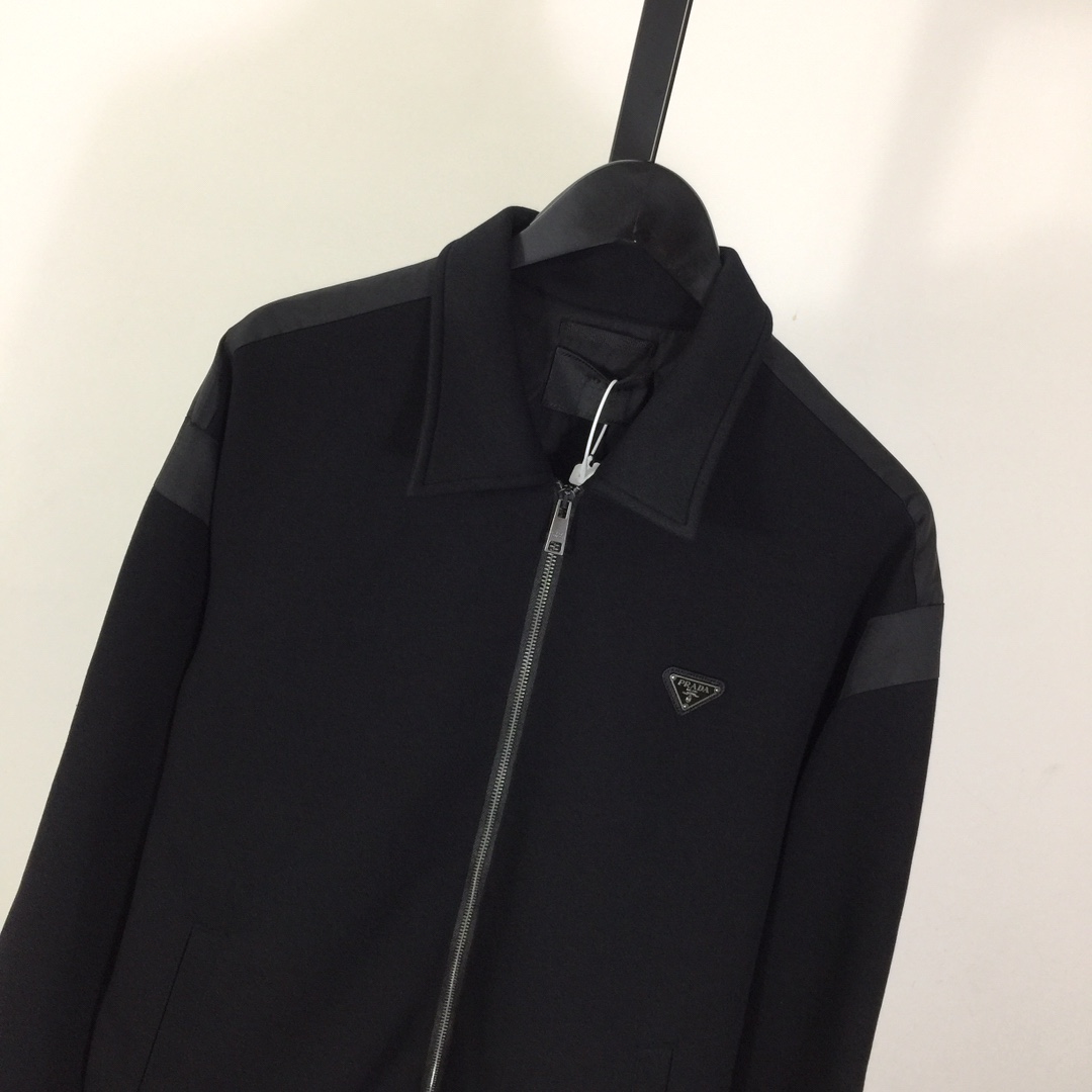 Prada Technical Fleece Cardigan With Duchesse Details - DesignerGu