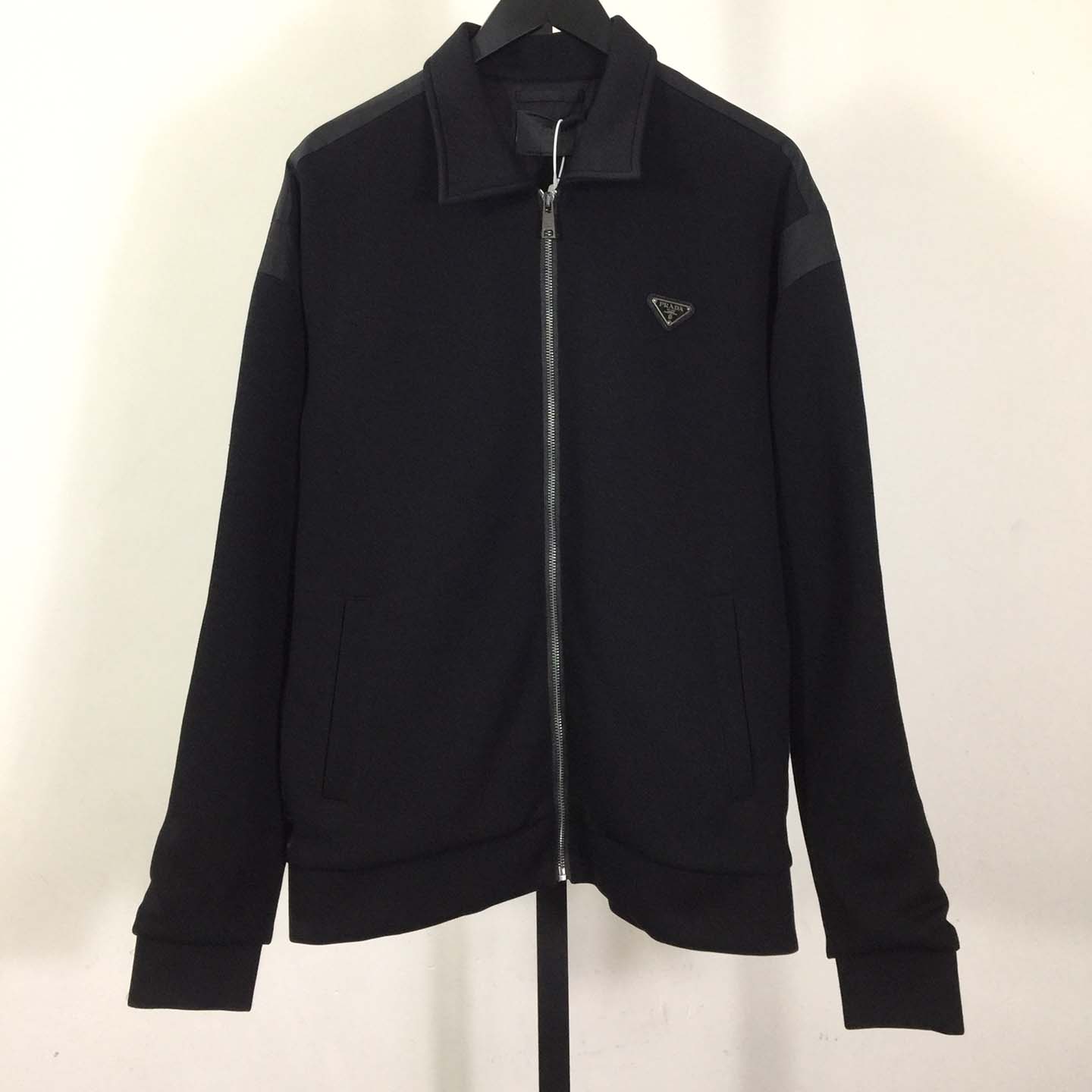 Prada Technical Fleece Cardigan With Duchesse Details - DesignerGu