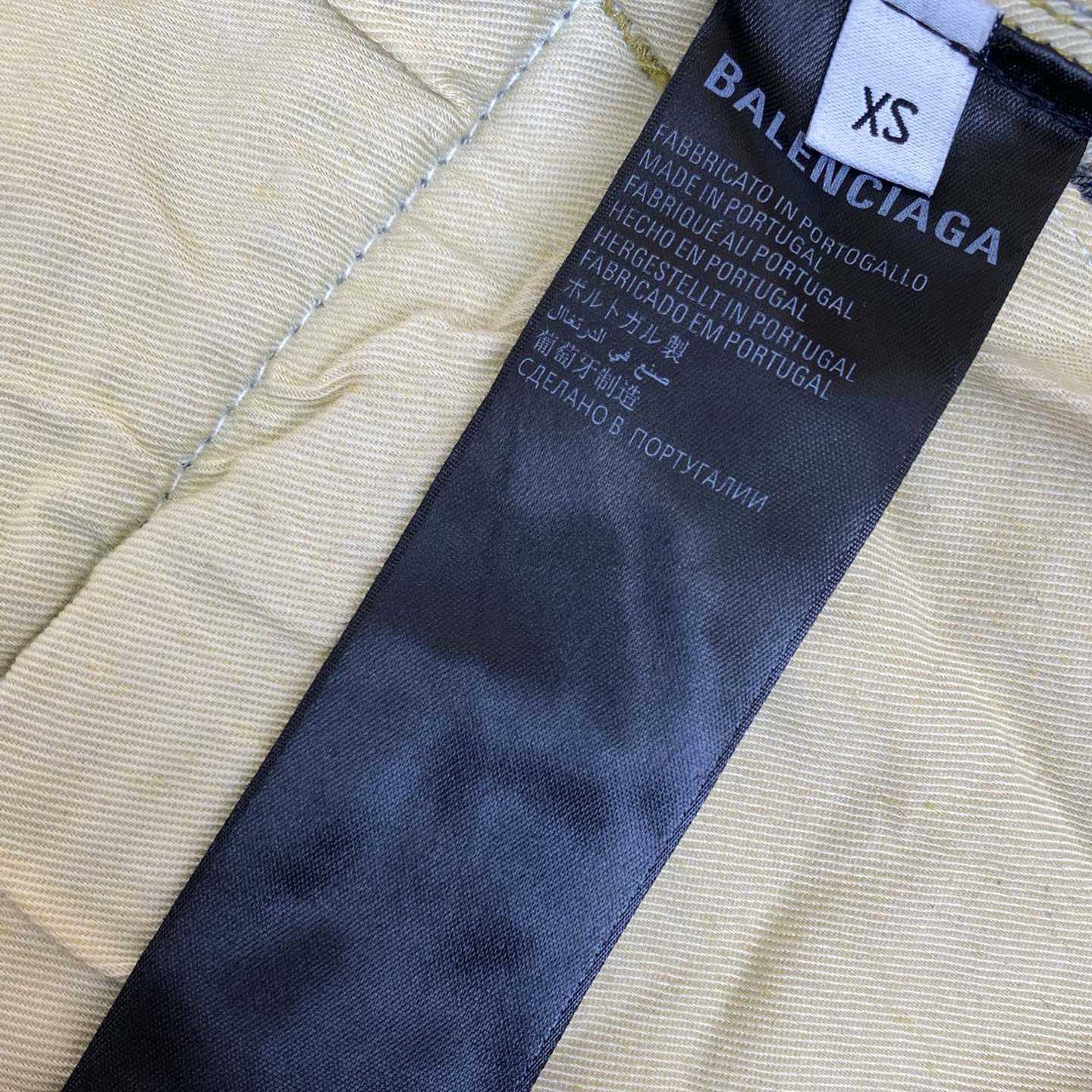 Balenciaga Flared Cargo Pants In Blue - DesignerGu