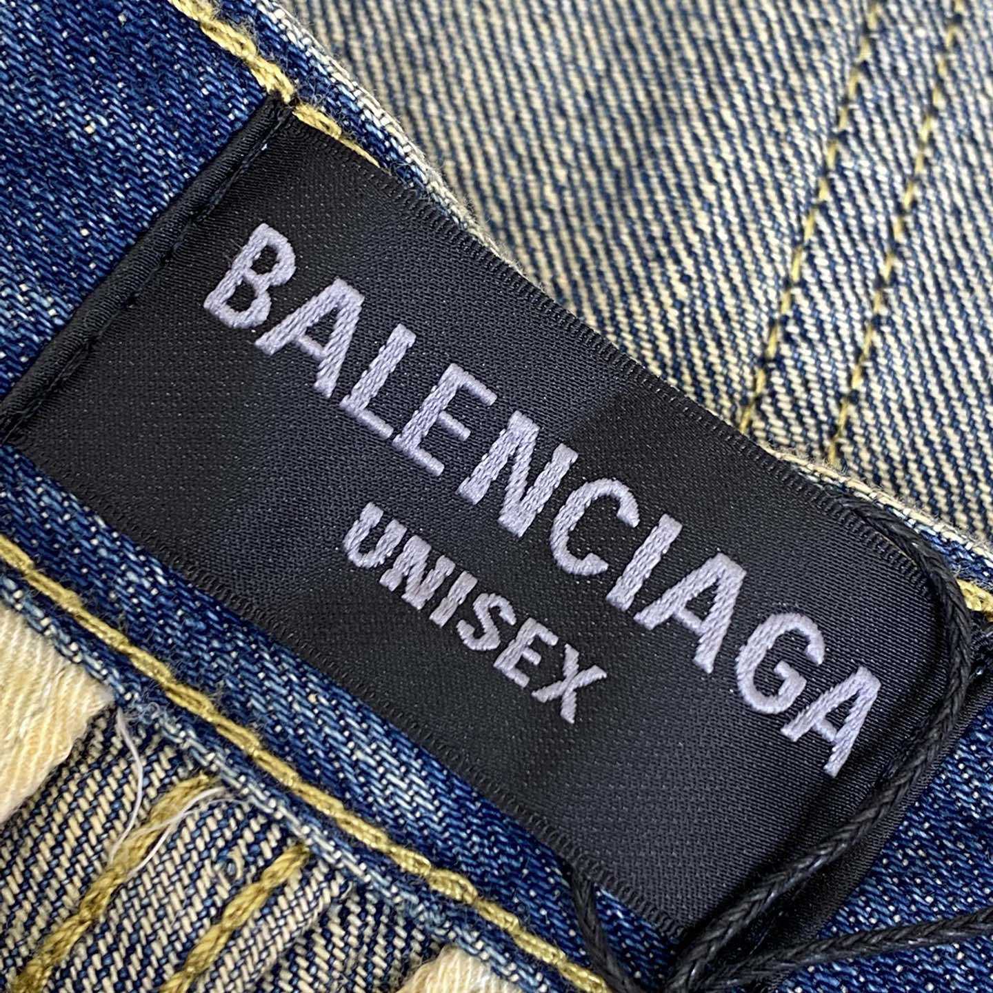 Balenciaga Flared Cargo Pants In Blue - DesignerGu