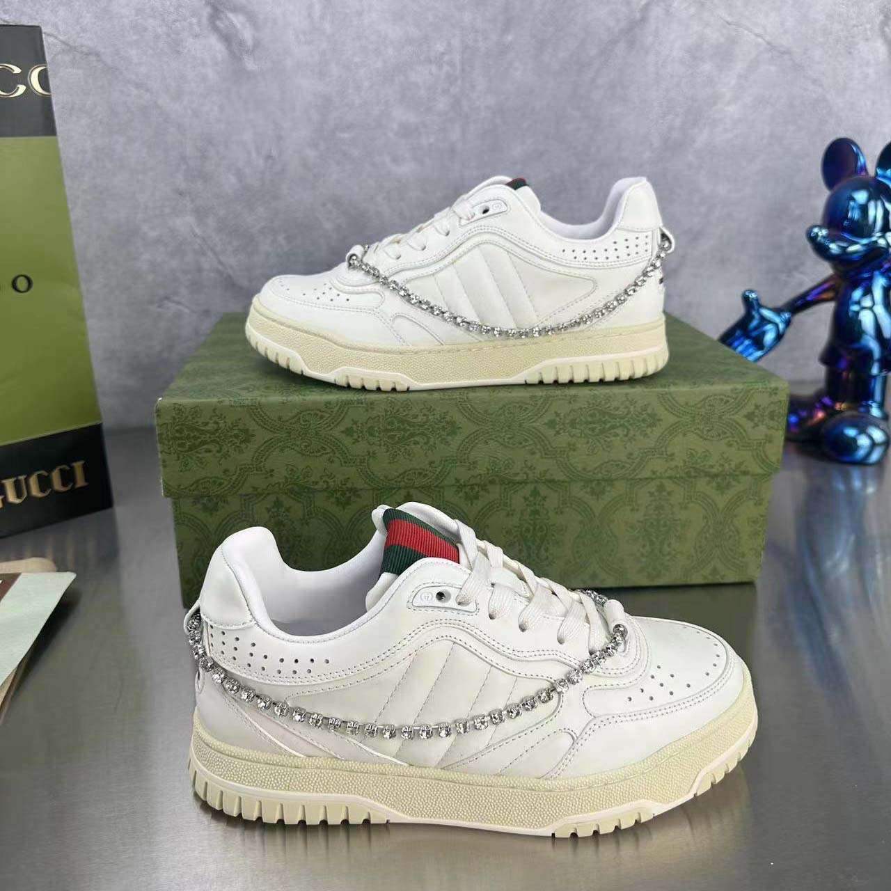 Gucci Women's Gucci Re-Web Sneaker - DesignerGu