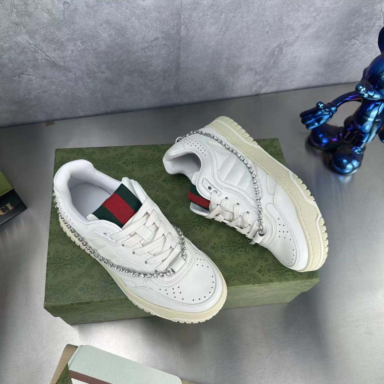 Gucci Women's Gucci Re-Web Sneaker - DesignerGu