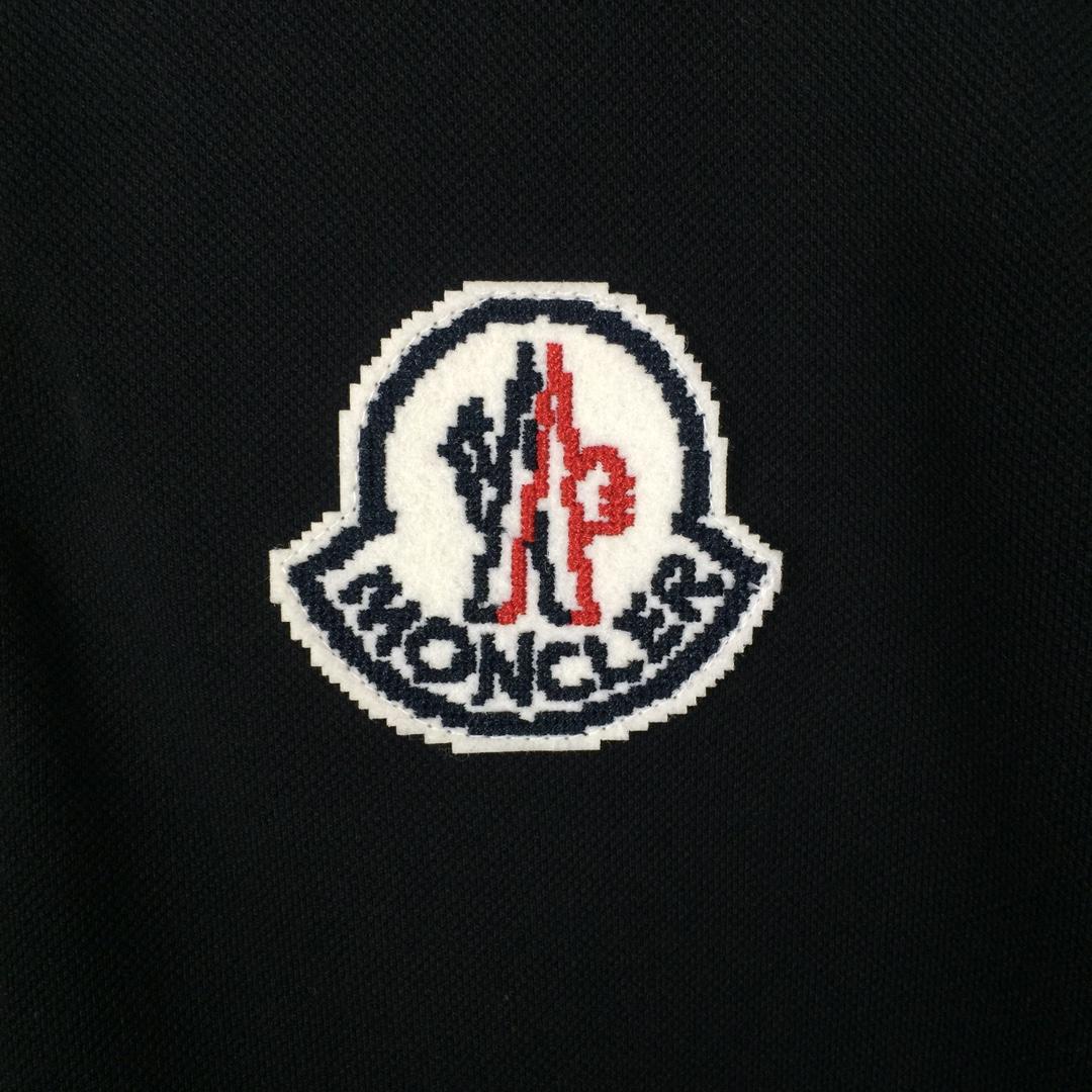 Moncler Logo Cotton Polo Shirt - DesignerGu