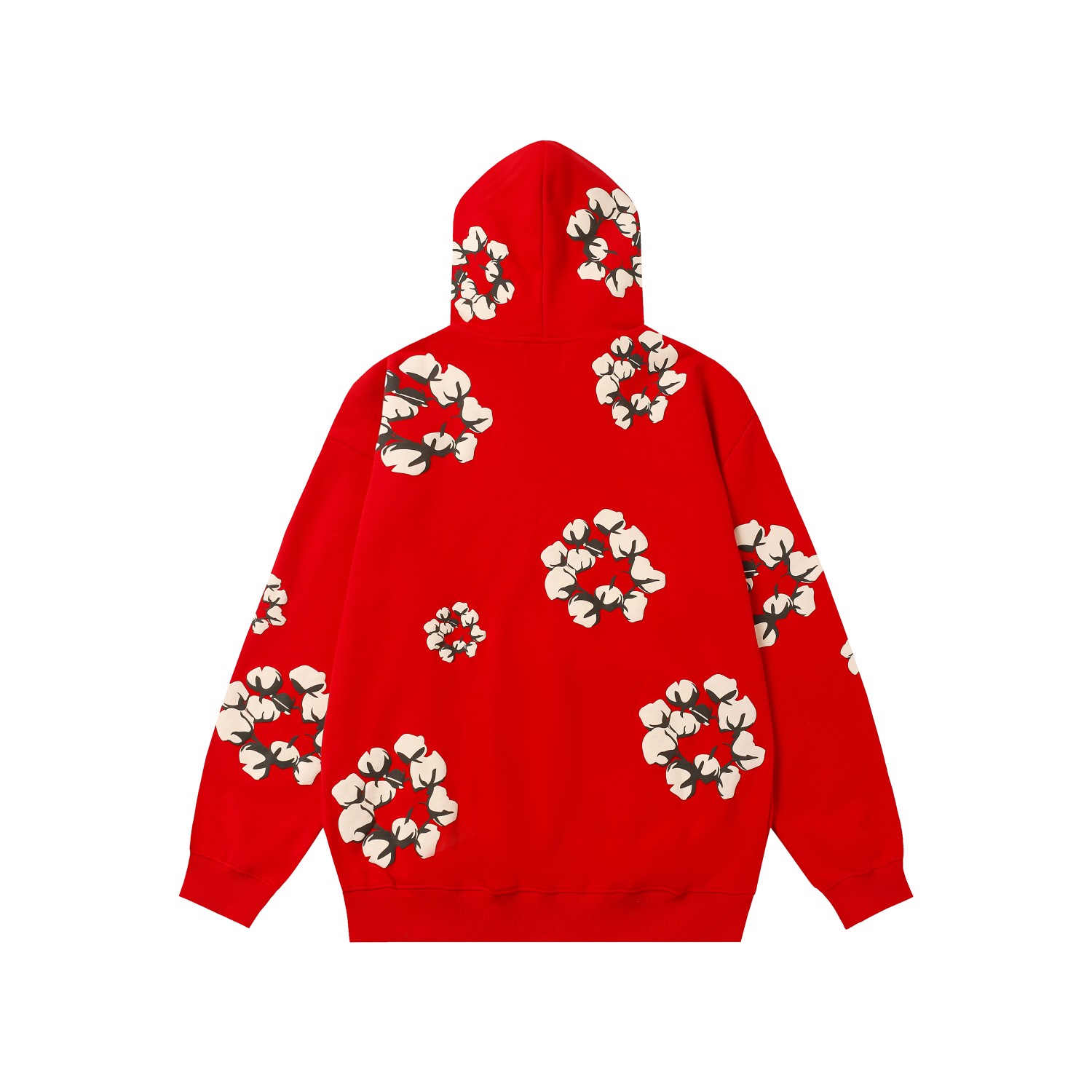 Denim Tears Cactus Tears Wreath Hoodie Red - DesignerGu