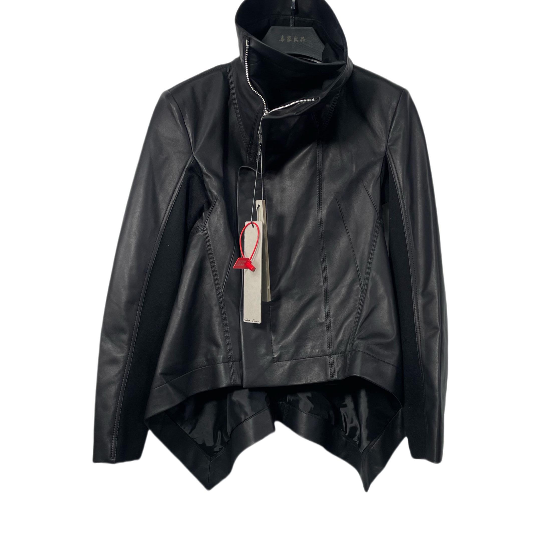 Rick Owens SS25 Hollywood Naska Biker In Black - DesignerGu