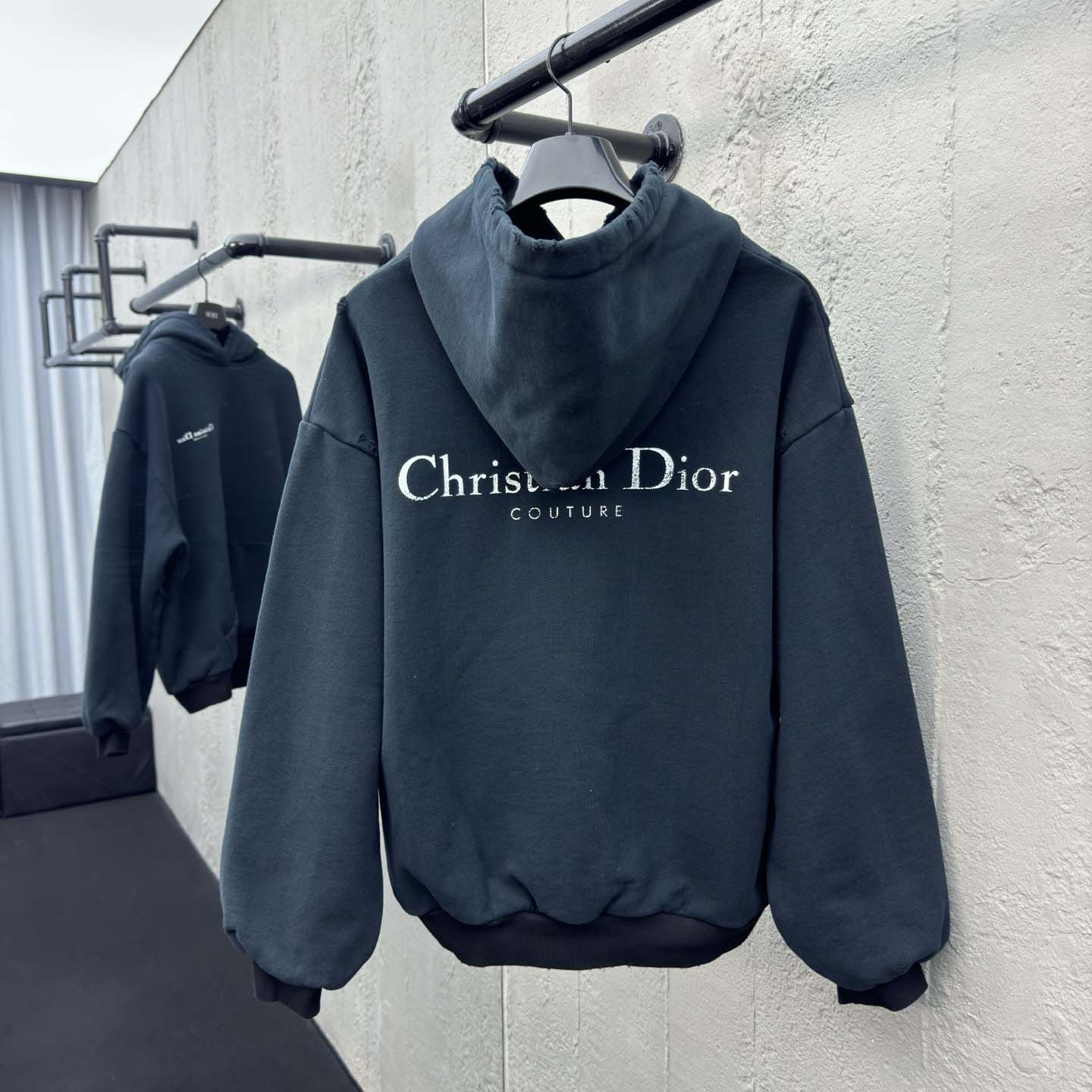 Christian Dior Couture Hooded Lined Sweatshirt - DesignerGu