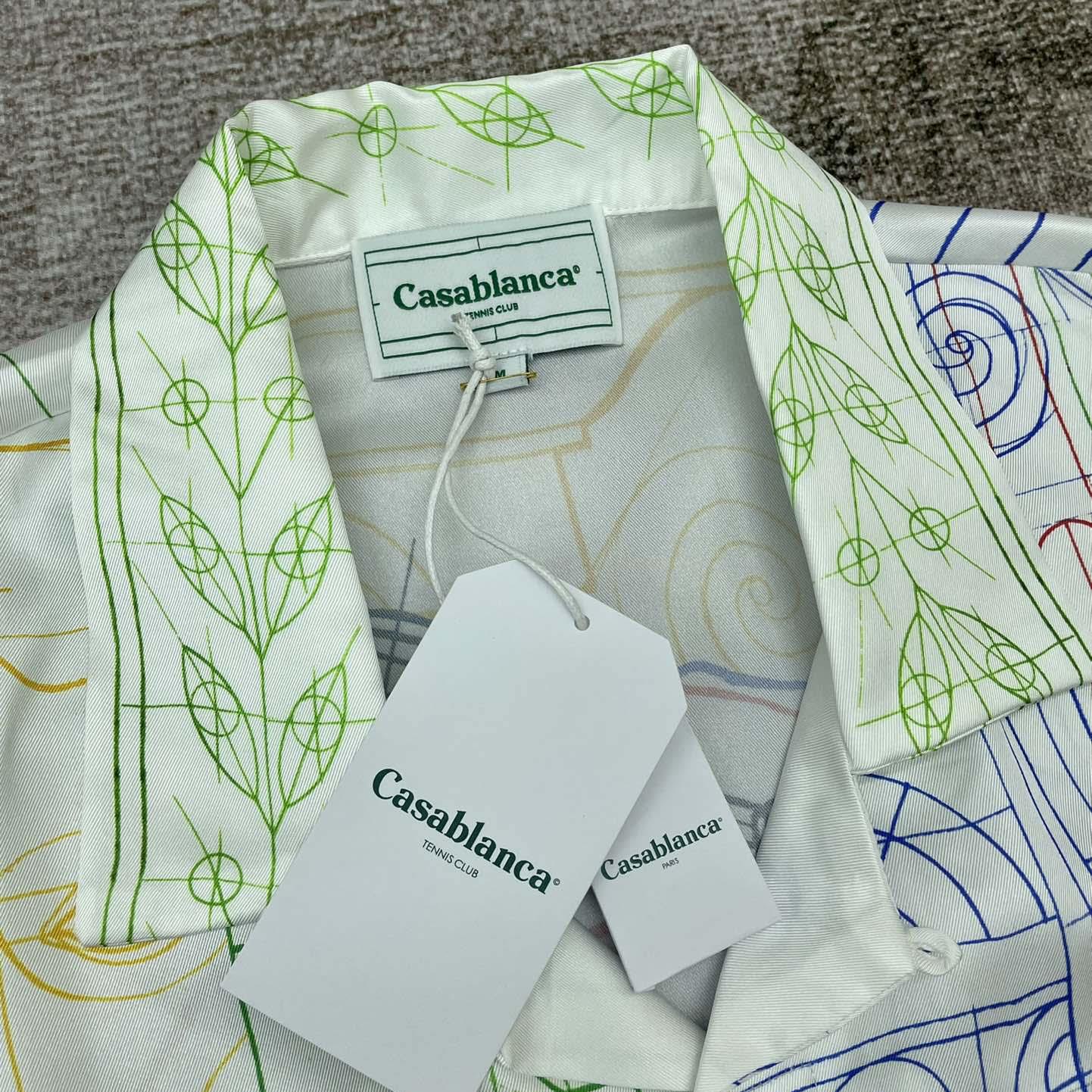 Casablanca Silk Cuban Shirt     CA3513 - DesignerGu