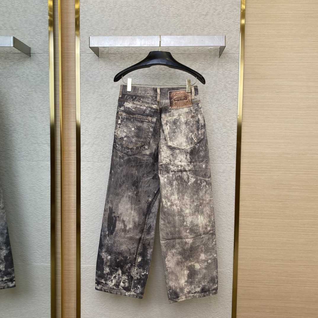 Acne Studios Paint Splatter Denim - DesignerGu