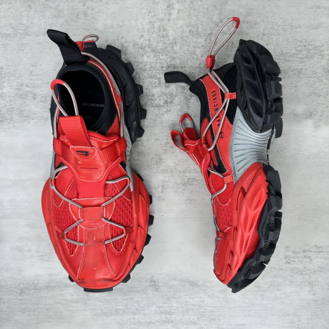 Balenciaga Hike Sneaker In Red And Black  - DesignerGu